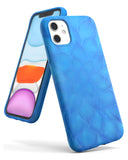 Син неонов кейс за Apple iPhone 11