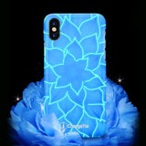 Син неонов кейс за Apple iPhone X