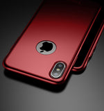 360° кейс за Apple iPhone XS -Червен
