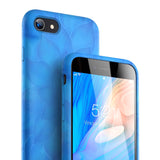 Син неонов кейс за Apple iPhone 8