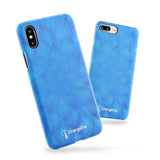 Син неонов кейс за Apple iPhone X