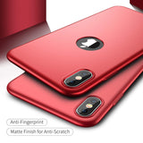 360° кейс за Apple iPhone XS - Червен