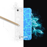 Син неонов кейс за Apple iPhone SE 2