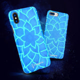 Син неонов кейс за Apple iPhone XS