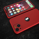 360° Кейс за Apple iPhone 13 Mini - Червен