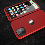 360° Кейс за Apple iPhone 12 - Червен