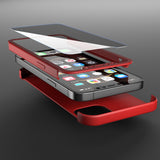 360° Кейс за Apple iPhone 12 - Червен