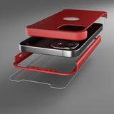 360° Кейс за Apple iPhone 12 - Червен